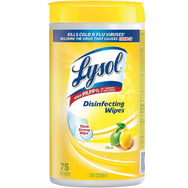 LYSOL WH-RC1-0091044 Disinfecting Wipes Citrus