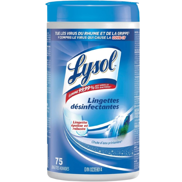 LYSOL WH-RC1-0091045 Disinfecting Wipes Spring Waterfall