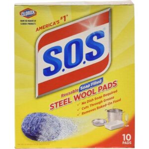CLOROX WH-TP1-0000116 Regular Wool Steel Soap Pads