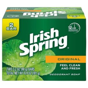 Irish Spring WH-DO1-0000051 Original Scent 2 Bar Soap 3.2 Oz