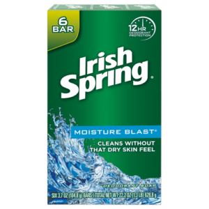 Irish Spring WH-DO1-0000057 Moisture Blast 6 Bar Soap 3.7 Oz